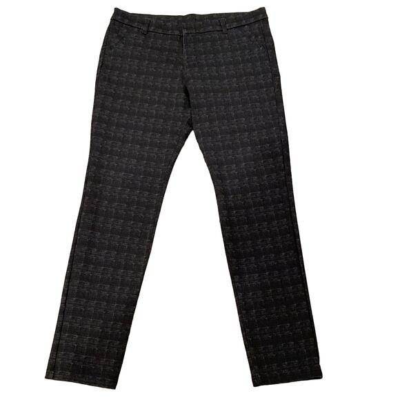 KUT From The Kloth Women's Geo PrintSkinny Pants Black Gray Size 14 - Picture 1 of 10